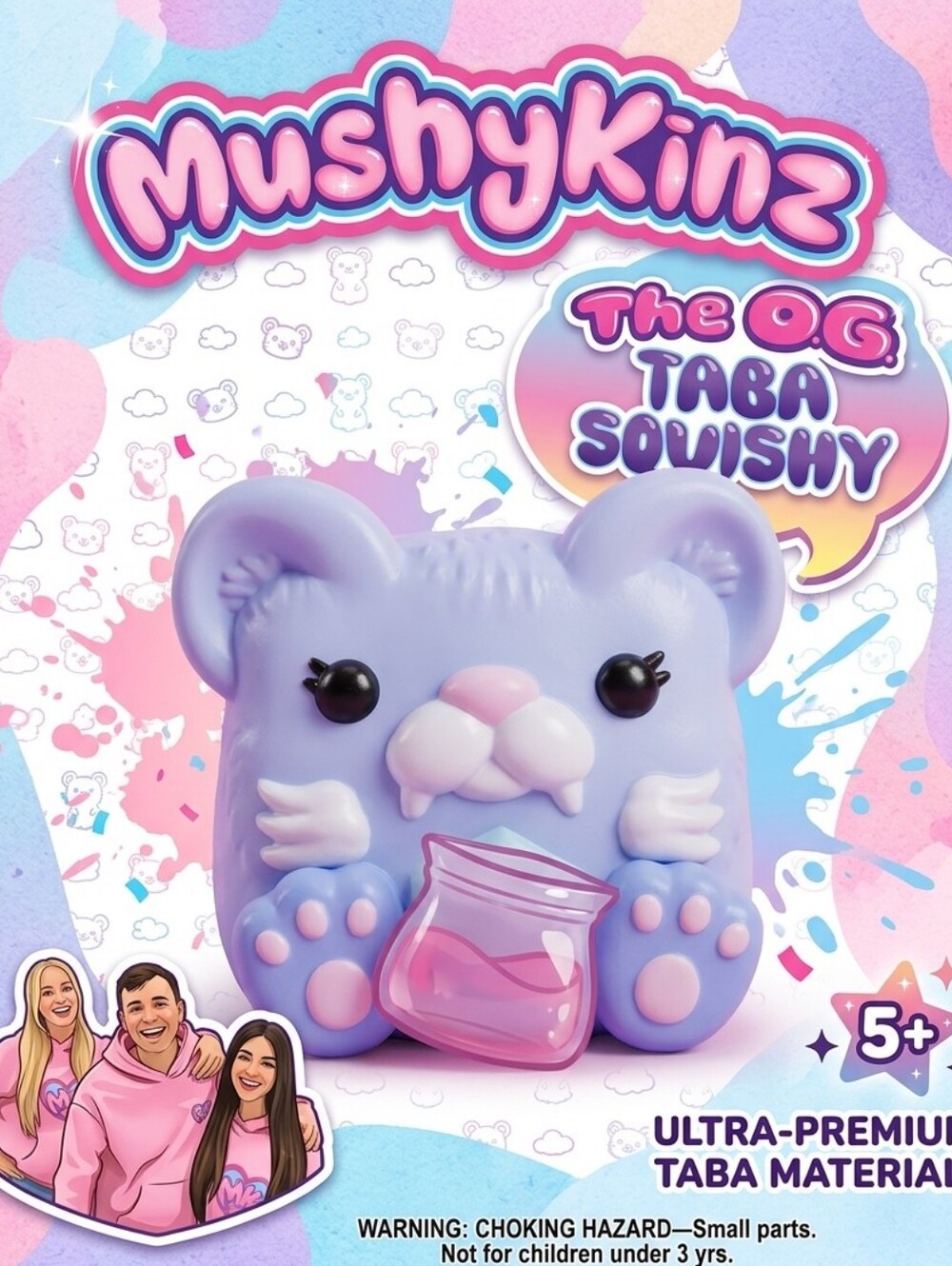 MushyKinz "The OG Taba Squishy"-(Misty) Series 1 🩵🩷💛